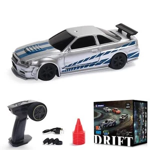 Coche de carreras RC 1/43 R34 vehículo a la deriva 4x4 RTR mini vehículo 2.4G radio batería - Imagen 1 de 1