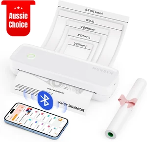 Wireless Portable Thermal Printer ITP04, Bluetooth, Inkless, A4, Mobile, White - Picture 1 of 12