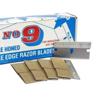 USA Single Edge Razor Blades Box Cutter Scraper Tool Sharp No 9 DOUBLE HONED - Picture 1 of 4