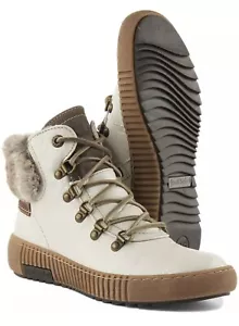 Josef Seibel Maren 17 Side Zip Lace Warm Lining Boot In Off White Size 36 US 6 - Picture 1 of 4