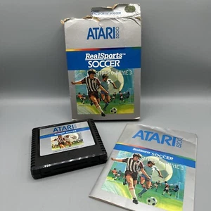 RealSports Soccer (1983) Atari 5200 CIB Complete Box Manual Cartridge Not Tested - Picture 1 of 6