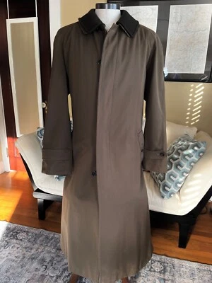 Burberry London Men's Sz. 42T Lawrence Double-Lined Long Wool Overcoat Olive - Image 1 of 4