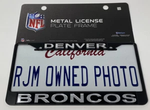 ⭐️⭐️⭐️⭐️⭐️ DENVER BRONCOS NFL AUTHENTIC METAL LICENSE PLATE FRAME BEST GIFT - Bild 1 von 4