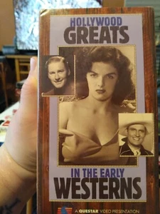 Hollywood Greats " in the Early Westerns"  10 Movies VHS Box Set_3 tapes_B&W New - Picture 1 of 2