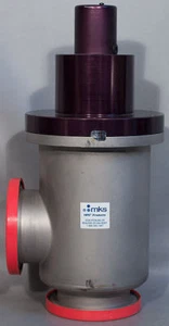NEW MKS HPS V-100-AM-SR-L Right-Angle Pneumatic Bellows Valve ISO-MF 100 mm 4" - Picture 1 of 6