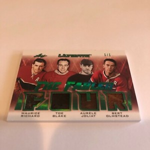 2019/20 LEAF ULTIMATE FABLED M RICHARD,BLAKE,JOLIAT,OLMSTEAD #1/1 WOW