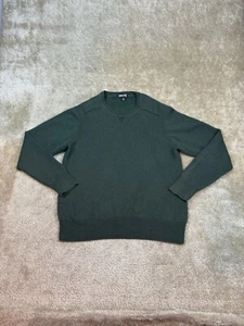 Kirkland Signature Green Sz Large Merino Wool & Pima Cotton Crew Neck Sweater - Picture 1 of 10