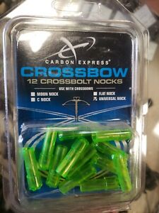 Carbon Express Crossbolt Nock Universal Green 12 Pack