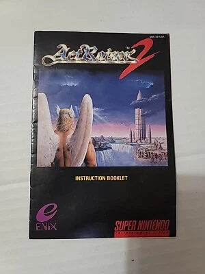 ActRaiser 2 Super Nintendo SNES (Fan Art)  Manual Only /Instruction Booklet - Image 1 of 2