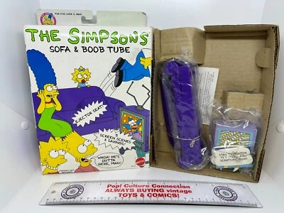 Sofá y tubo de teta Mattel Los Simpson 1990 vintage sin usar en la caja Inv-0541 Foto 1 de 4