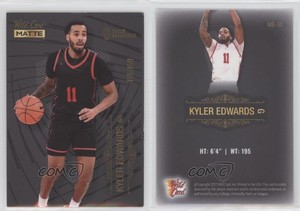 2022-23 Wild Card Matte Draft Black - 10 Stripe /150 Kyler Edwards #MB-80