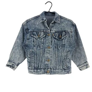 Vintage Levi's Ostrich & Co Denim Trucker Jacket Girls SIZE S - Picture 1 of 8