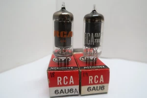 Lot of 2 RCA 6AU6 6AU6A LIFE TEST Great Results Emission Near 100% Vacuum Tube - Picture 1 of 8