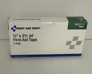 First Aid Only 1/2 x 2 1/2 yd First Aid Tape 2 Rolls AN5111 - Picture 1 of 6