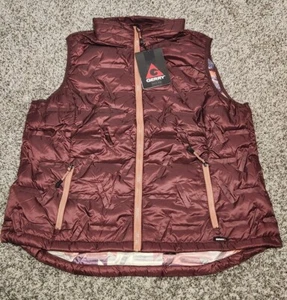 Gerry Womens Red Port Wine Lightweight Puffer Packable Vest XL NEW - Picture 1 of 2