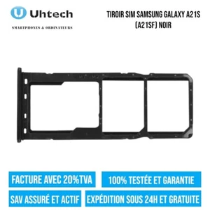 Tiroir Dual SIM / Micro SD Samsung Galaxy A21s 2020 (A217F) Noir - Foto 1 di 1