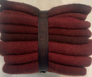 Primitive Gatherings Wool For Appliqué Hand Dyed Fabric Bundle Lot Red Penny Rug - Picture 1 of 3