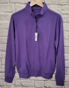 Turtleson Sean Mens 1/4 Zip Golf Pullover Size Small NWT - Plum Golf - Picture 1 of 4