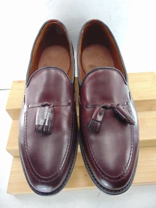 NEU Allen Edmonds "GRAYSON" burgunderrote elegante Leder-Loafer mit Quasten 8 D 425,00 $ - Bild 1 von 8