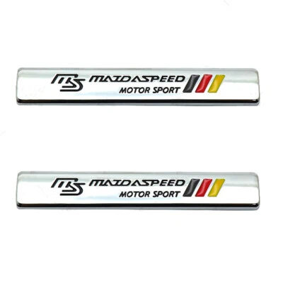 2x MS MAZDASPEED MOTOR SPORT guardabarros emblema lateral para Mazda 3 6 9 CX-5 MX-5 Miata Foto 1 de 4