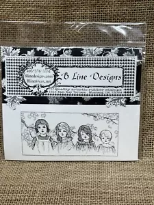 B Line Designs Rubber Stamp - Blossoms - Unmounted, New! - Picture 1 of 4