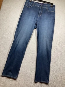 NYDJ Jeans Damen 14 blau Straight Lift Tuck Stretch adrett hergestellt in Amerika Denim - Bild 1 von 20