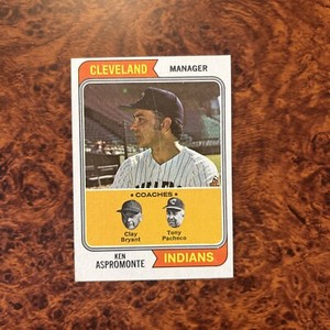 1974 Topps Ken Aspromonte/Clay Bryant/Tony Pacheco Cleveland Indians #521