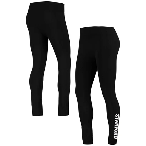 Women's ZooZatz Black Stanford Cardinal 2.0 Leggings Cover