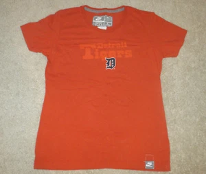 Nike Boys/Girls MLB Detroit Tigers Baseball Shirt-Orange/Blue/White-Large 12/14 - Picture 1 of 3