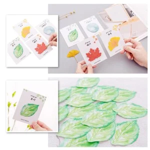 Leaves Plants Sticky Note Office School Memo Pad Stationery Sticky Note 28She✨a - Picture 1 of 17