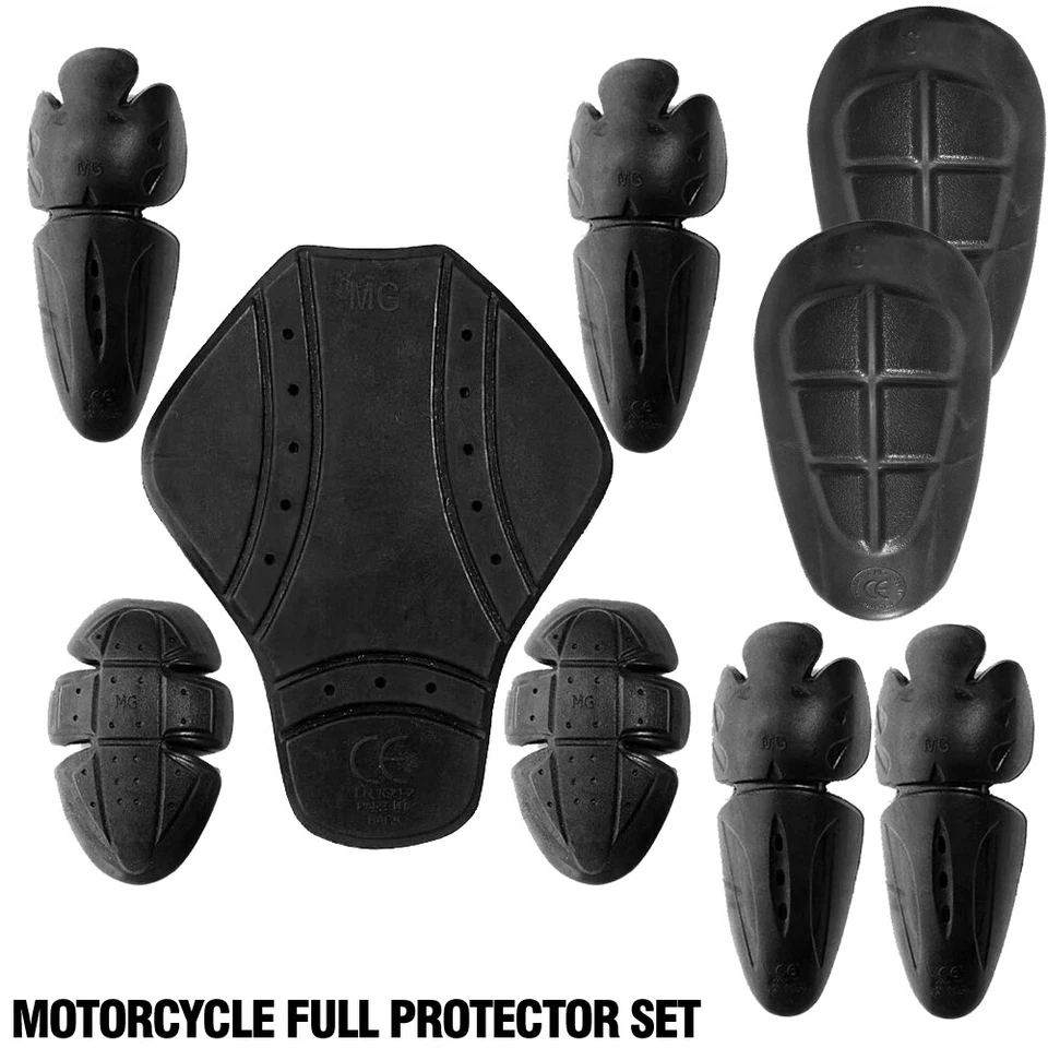 Motorcycle Riding Shoulder Elbow Back Protection Pad Set Racing Armour 9pcs - Image 1 of 1