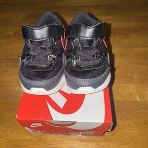 Nike Toddler's Air Max SC TDV Shoes Black Red 4c Lace & Strap New With Tags - Picture 1 of 6