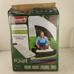 Coleman Flocked Quickbed Single High Slim Twin Luftbett 73 x 26 x 6 - Bild 1 von 7