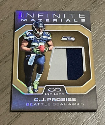 2016 Infinity # RIM-CP C.J. Prosise Rookie Infinite Materials Patch /8 Seahawks - Image 1 of 3