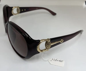 Gucci GG 3726/F/S 0D0J6 Translucent Purple Sunglasses Brown Lens 61-15 110 Italy - Picture 1 of 13