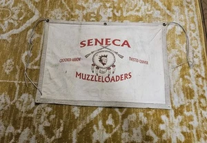 VINTAGE SENECA MUZZLELOADERS TWISTED QUIVER OFFICIAL BANNER 36X20 - Picture 1 of 4