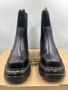 DR MARTENS BLACK  CORRAN ATLAS LEATHER HEELED CHELSEA BOOTS SIZE UK 7 EU 41 - Picture 1 of 7