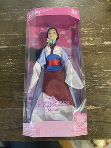 Muñeca princesa Mulan 2004 Disney Store de colección juguete nuevo Y2K sellada - Imagen 1 de 4
