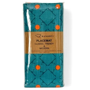 RUVANTI Cloth Dinner Napkins Set of 6 Cotton 100% Washable 18”x18” Sealed - Picture 1 of 6