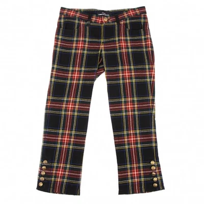Calça cropped tricot COMME des GARCONS xadrez tartan tamanho P (K-133934) - Imagem 1 de 4