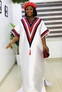 White MikadoxAso Oke Occasionally Wear - Picture 1 of 4