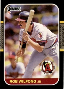 1987 Donruss Rob Wilfong California Angels #258 - Picture 1 of 2