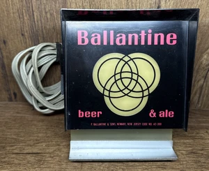 Vintage 60er Jahre Ballantine Bier & Ale Farbbewegung Leuchtschild Bar Top - Bild 1 von 4