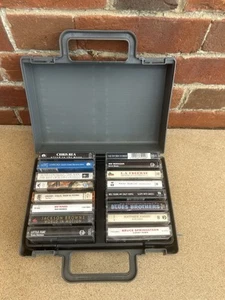 16 x Collectable Cassette Albums In Collectable Case - Picture 1 of 8