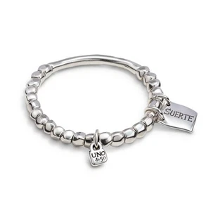LUCKY Stretch Bracelet, Sterling Silver-Plated - Picture 1 of 5