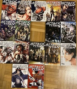 Attack On Titan Band 1-15 (OHNE Band 8) + No Regrets Band 1+2 Deutsch - Bild 1 von 2