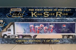 Matchbox Gold Collection #42727 King Size Rigs Pepsi truck W/box vintage 1996 - Picture 1 of 2