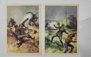 POLIZIA DI STATO-ATTI EROICI-LOTTO 2 CARTOLINE-C38-187 - Picture 1 of 1