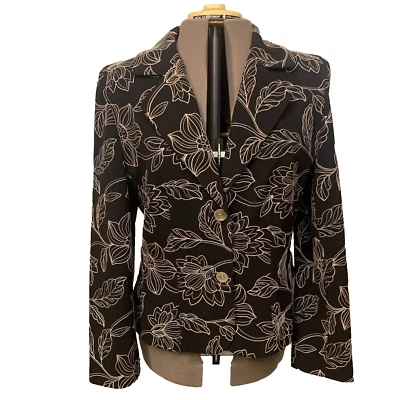 Judith Hart.  Sz 16.  $79. Embroidered Lined Long Sleeve Professional Blazer. LC - Image 1 of 4