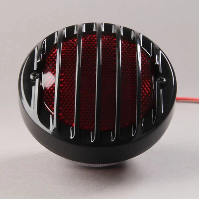 Luz de freno trasera redonda negra para motocicleta 1 pieza para Honda CBR1000RR Foto 1 de 4